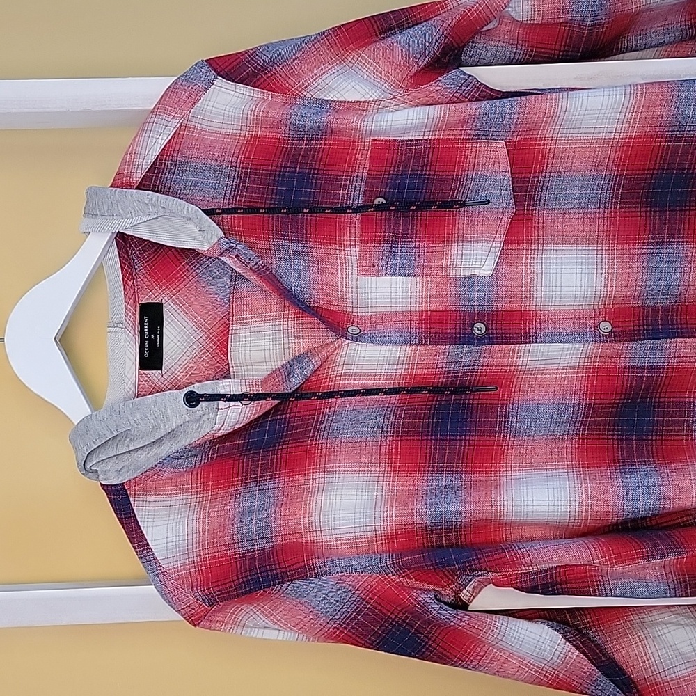 Ocean Current Button Down Hoodie Size Medium - Picture 7 of 7